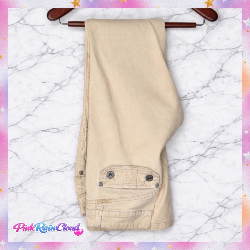 Unionbay Y2K Khaki Cargo Low Rise Stretch Pants Juniors Size 5